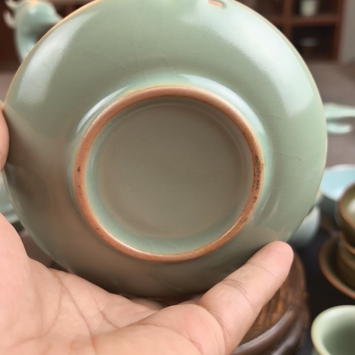 汝州原产地原矿仿古杯垫瑕疵