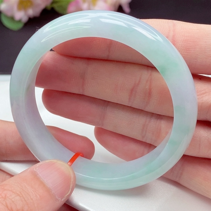 翡翠未镶嵌手镯57.5圈