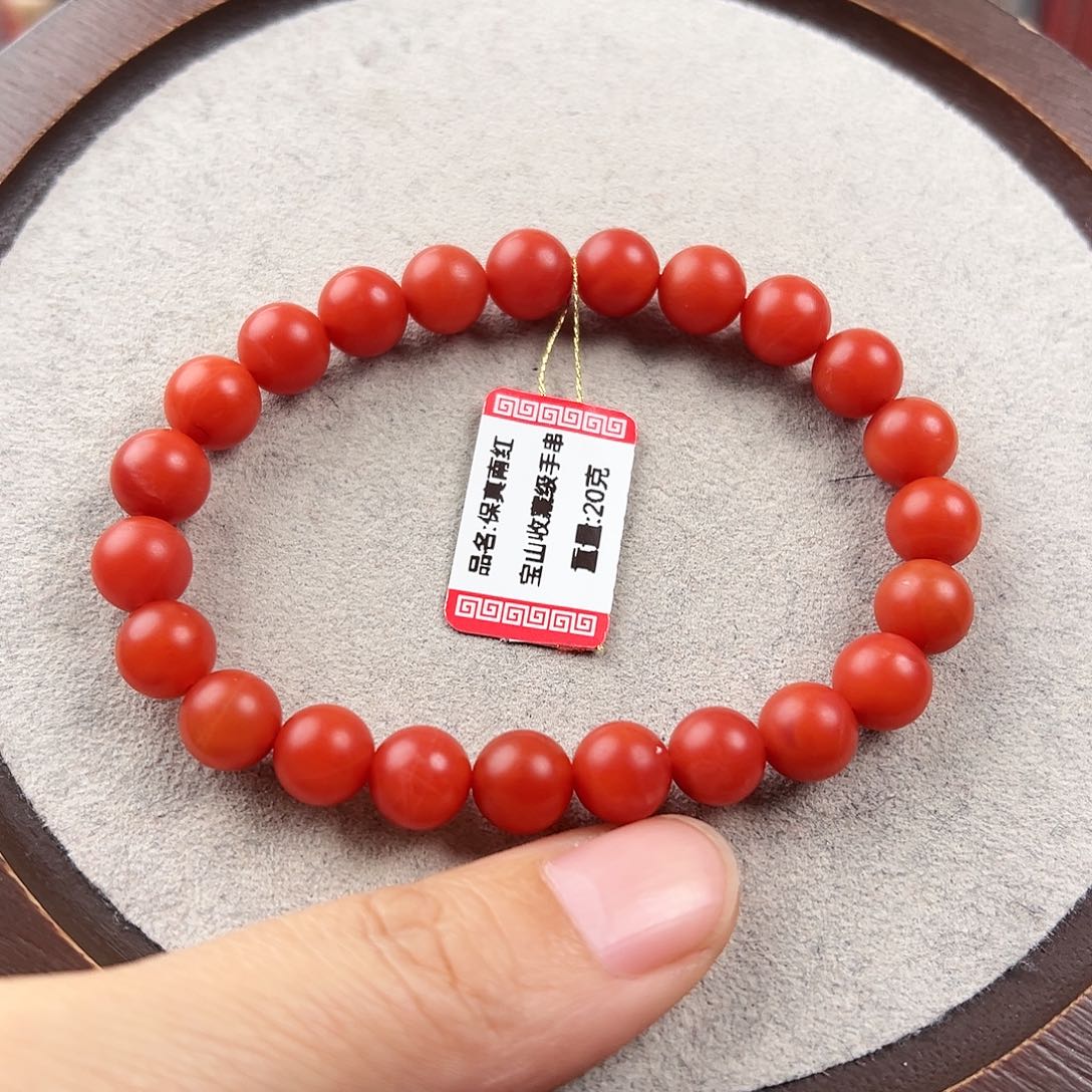 南红玛瑙手串未镶嵌