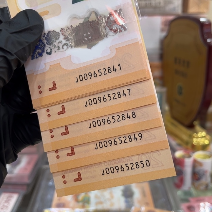 塑料龙钞标十含如意号009652841