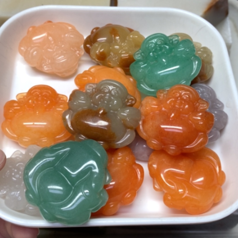 【闪购商品】未镶嵌手镯石英质玉财神一个