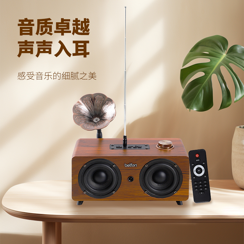 【C300Plus】复古风蓝牙音响经典情怀多功能收音机音箱