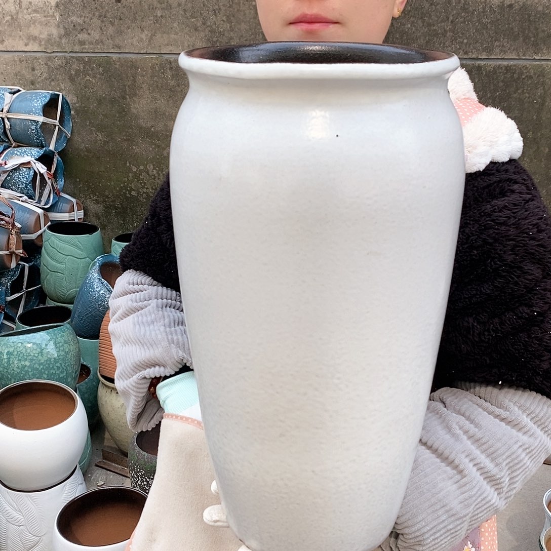 红泥花盆正品口20高42