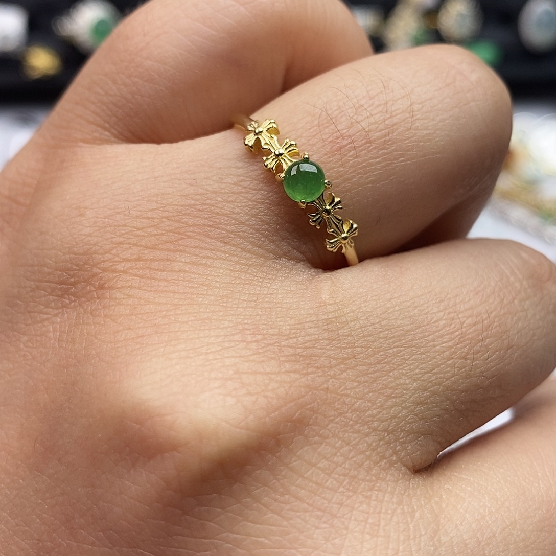 翡翠未镶嵌戒指翡翠