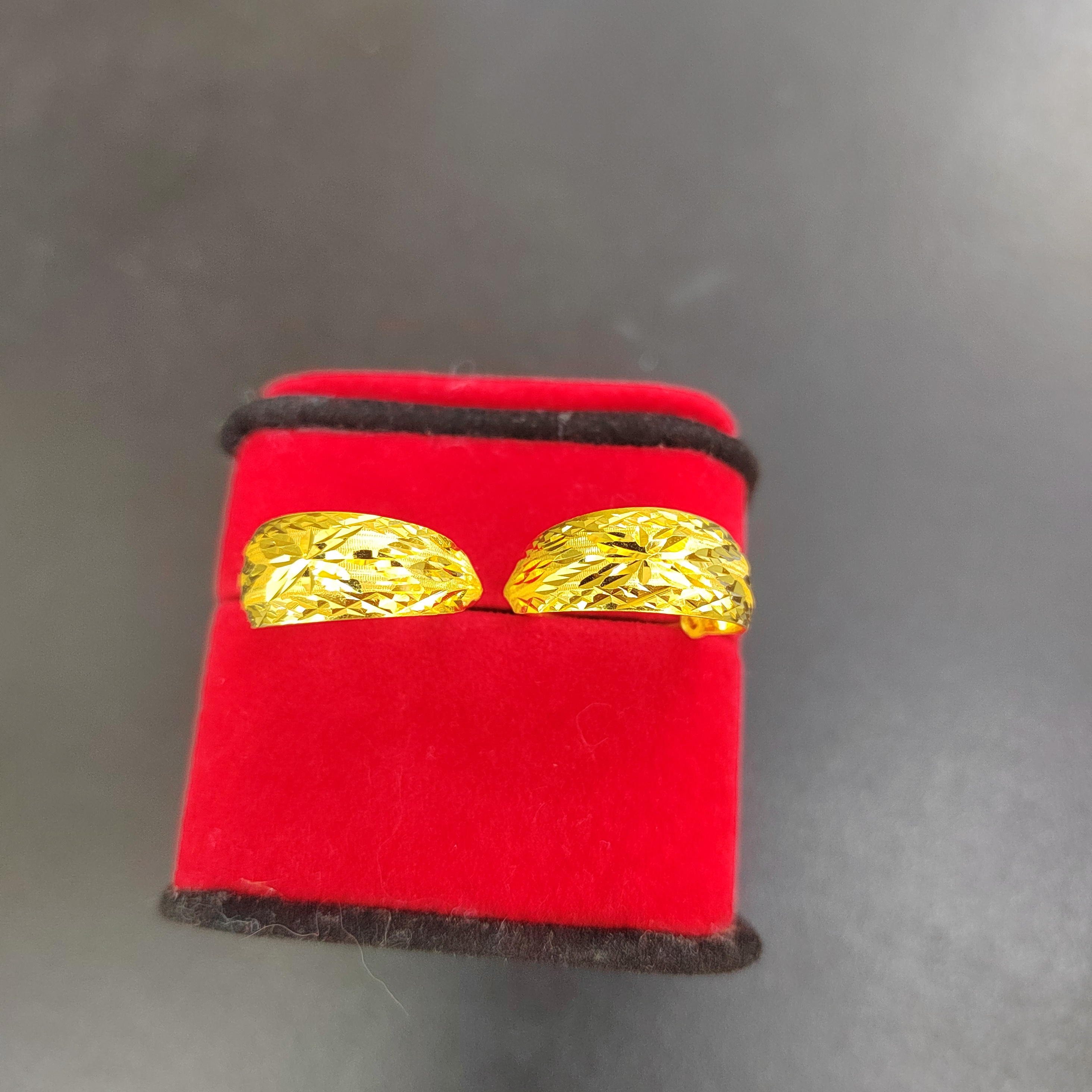 足金耳环 大肚耳环  真金 假一赔十