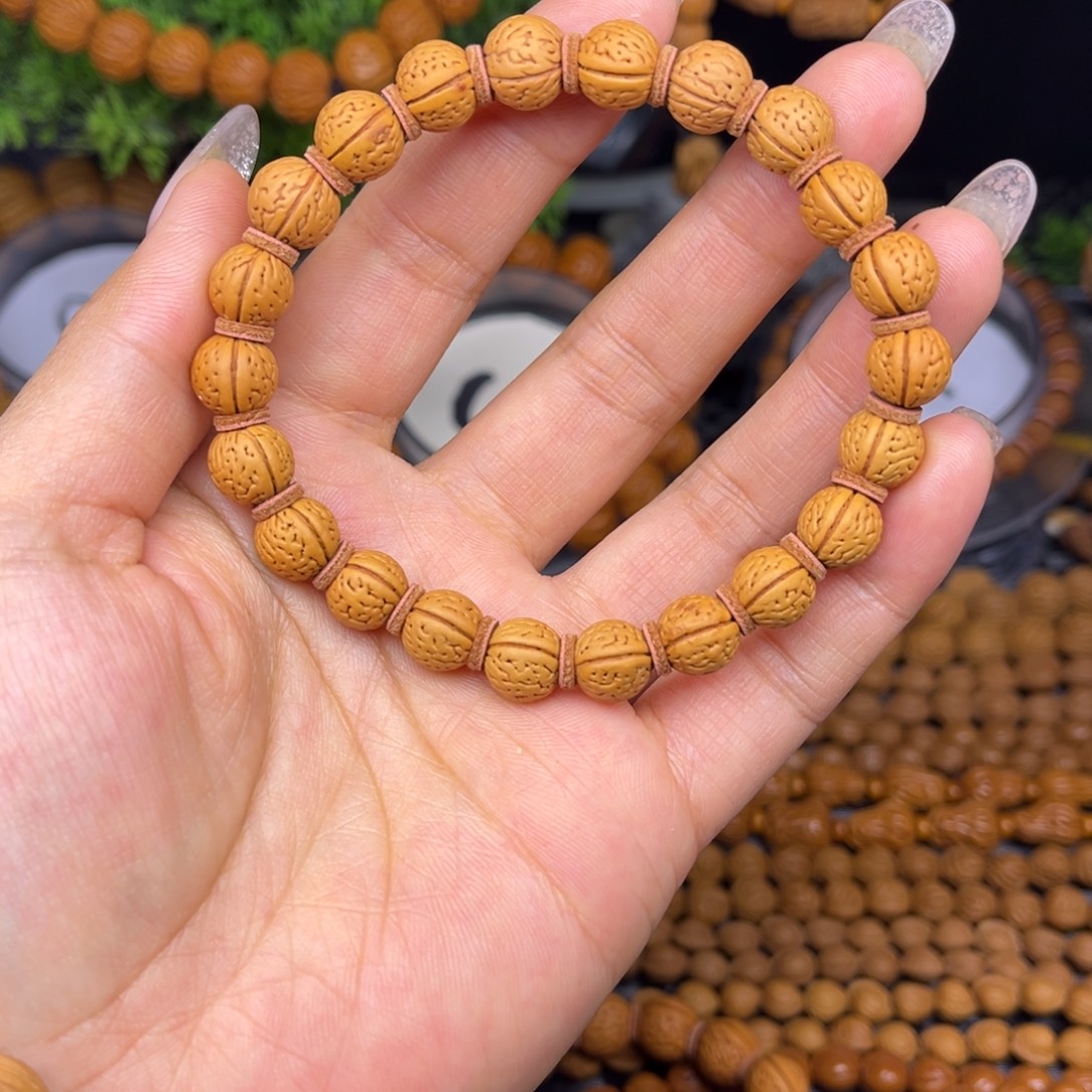 小***帅手串文玩核桃小脑纹单圈