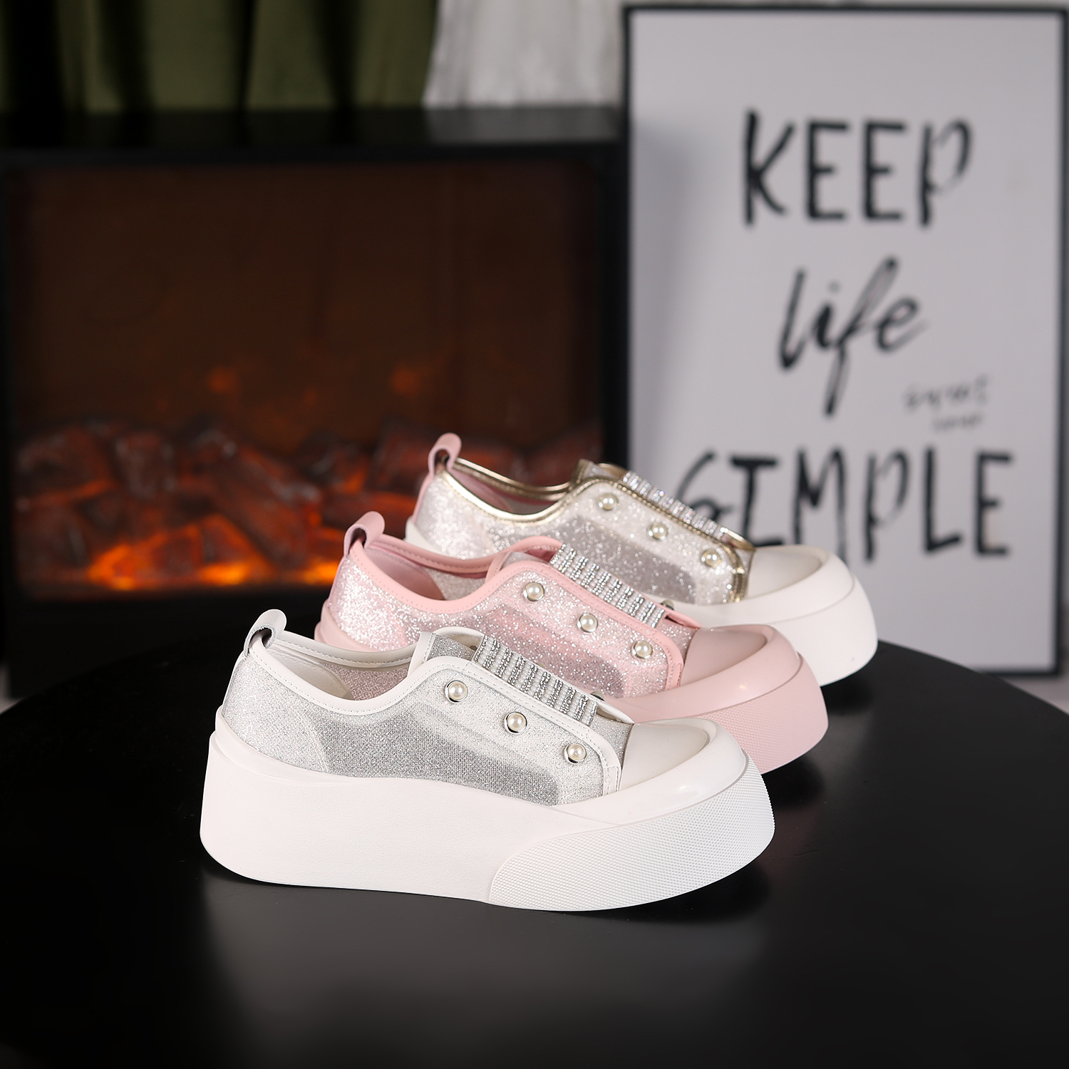 【尺码不多了】时尚厚底增高5cm潮流百搭女士休闲鞋 003