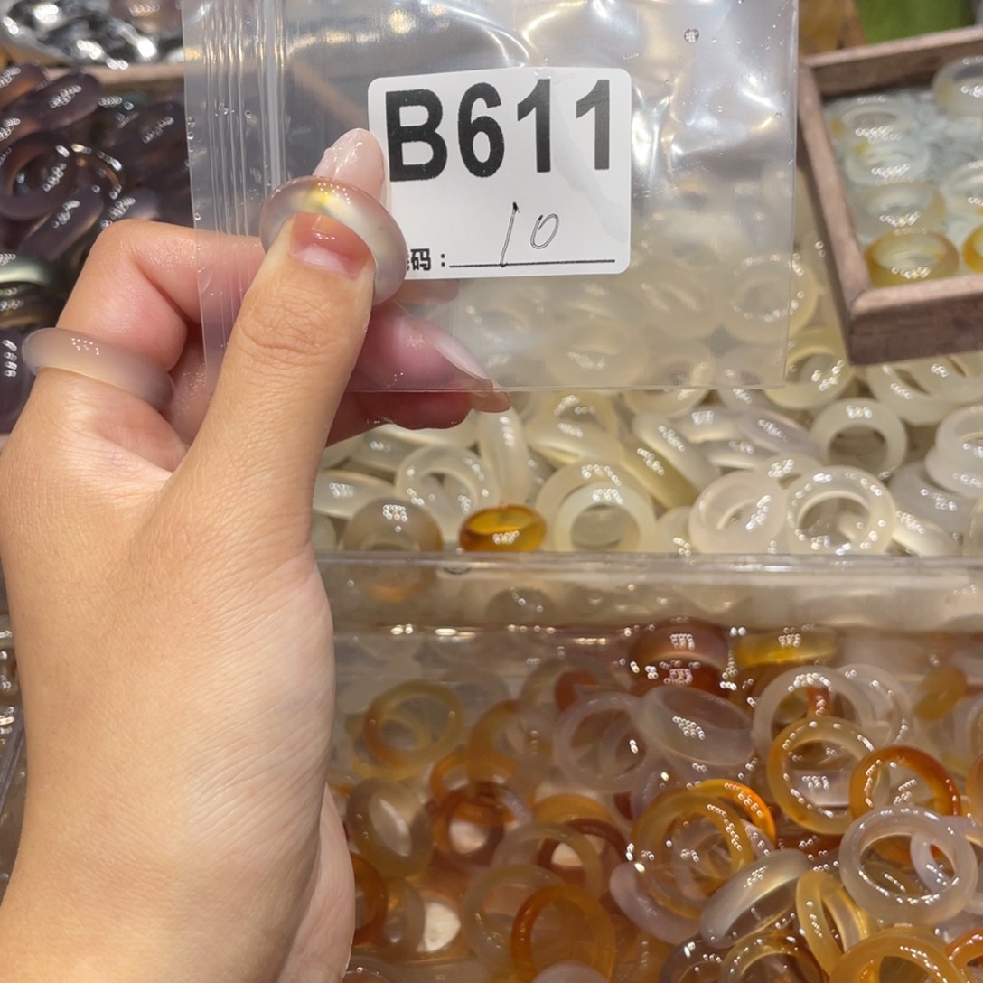 玛瑙/玉髓未镶嵌戒指611