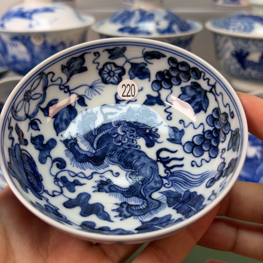 杯木木景德镇纯手绘茶具220