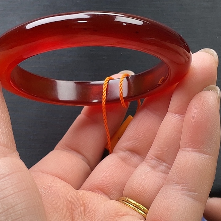 小***)玛瑙/玉髓未镶嵌手镯