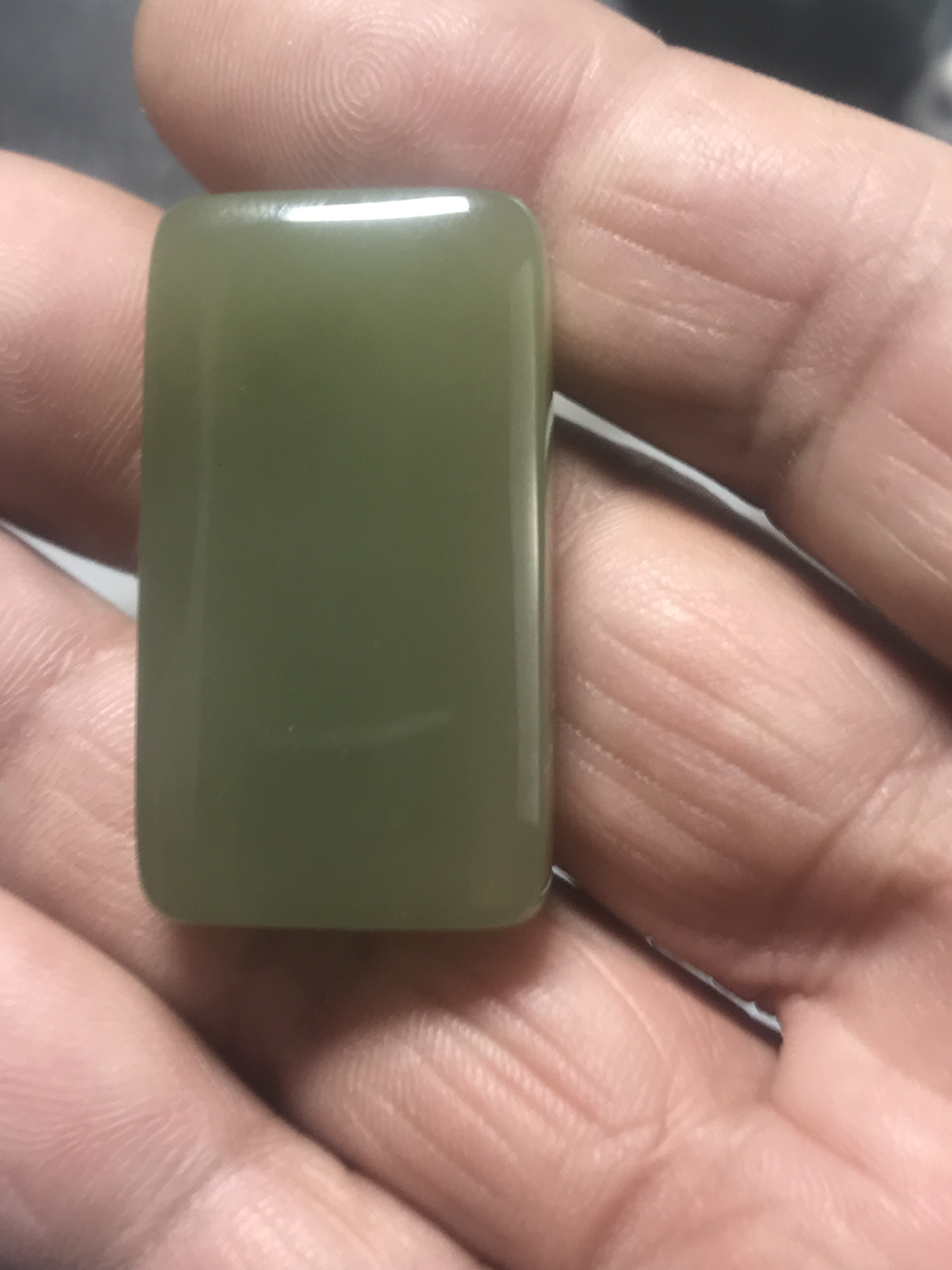 正品和田玉青海料平安牌