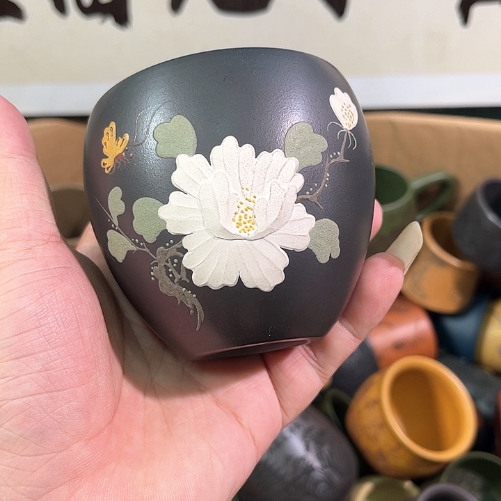 茶杯紫砂全手工紫砂主人杯