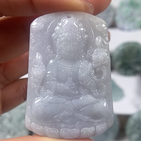 翡翠颈饰未镶嵌观音福利