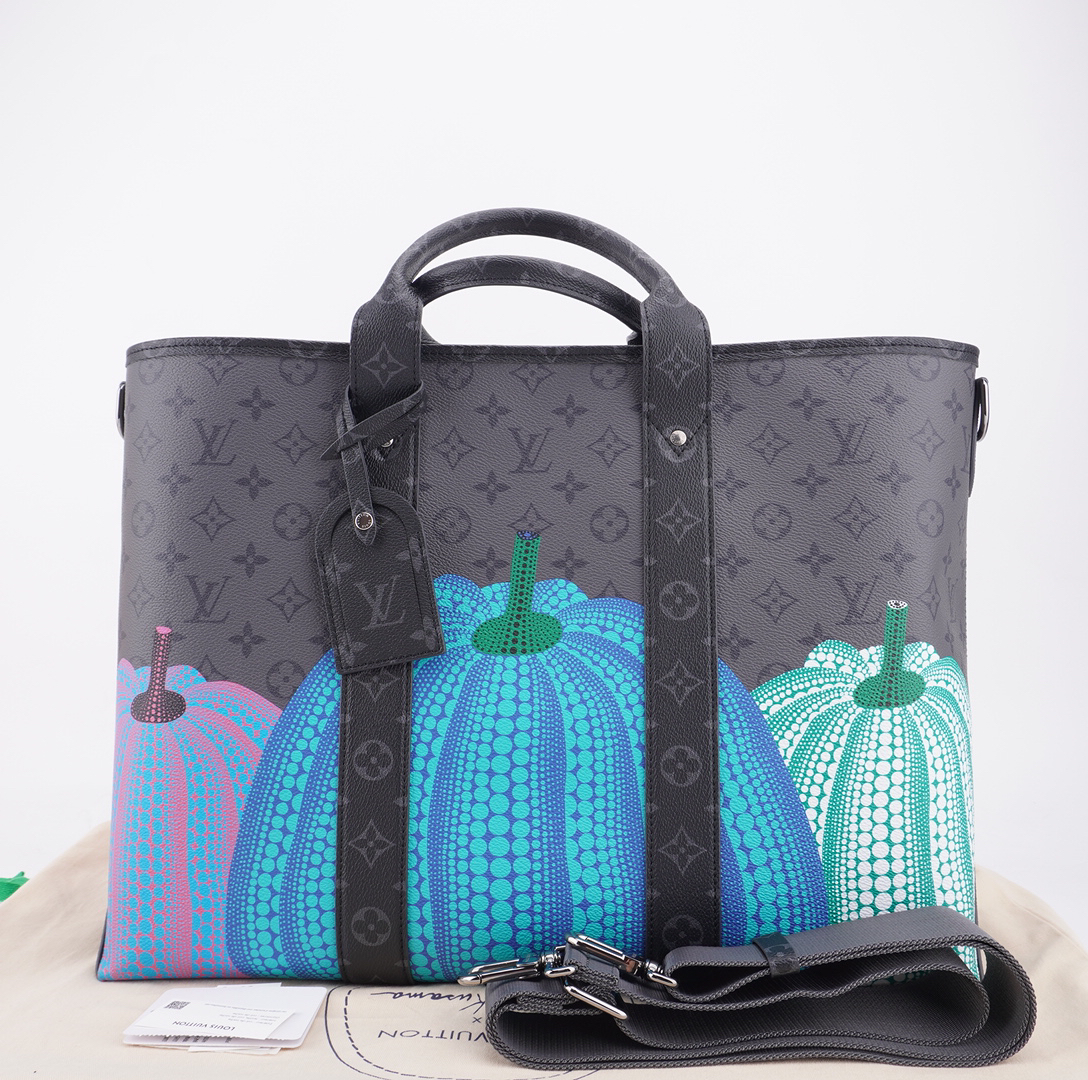 全新未使用 LV 闲置草间弥生Weekend南瓜挎托特包45/34/15 F426