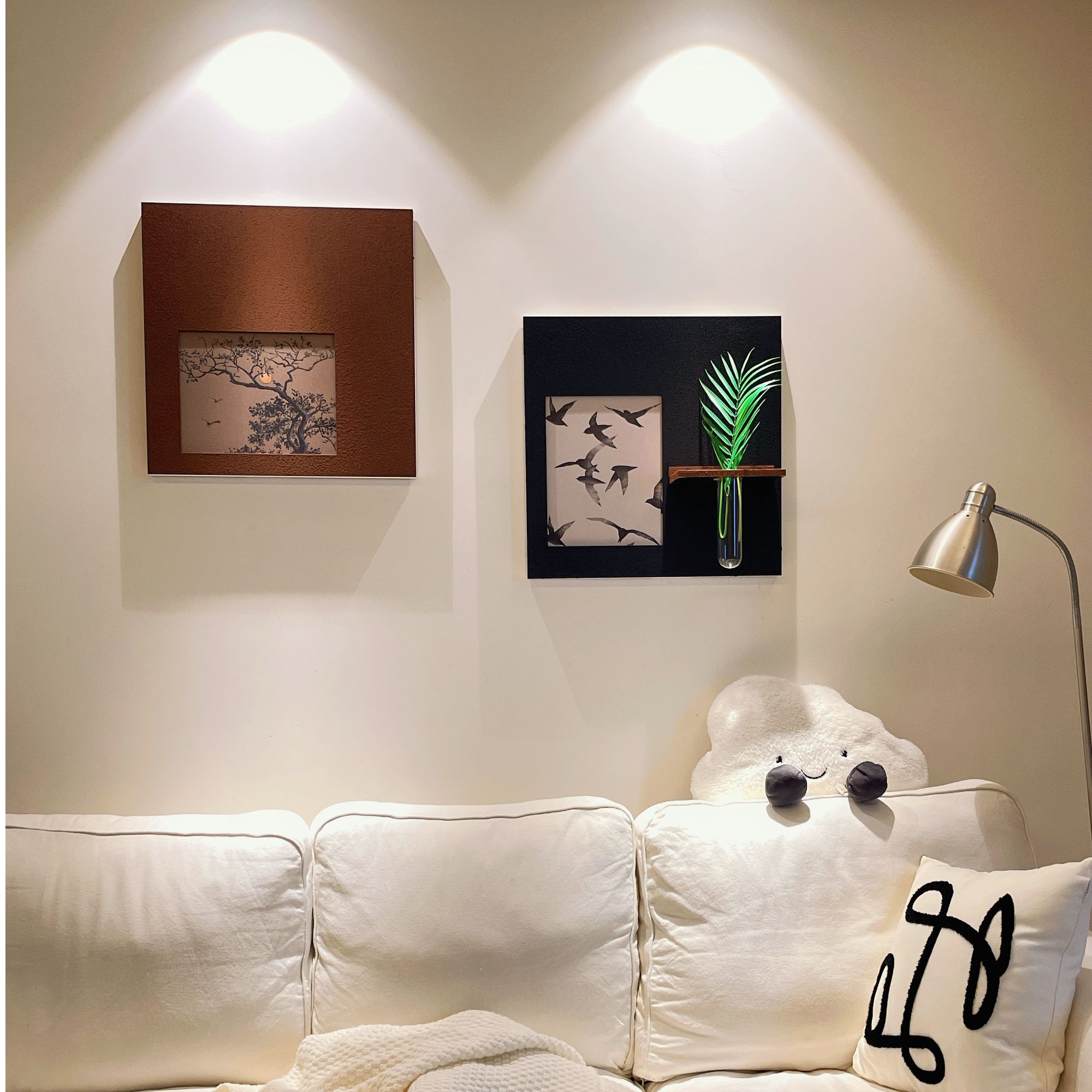 立体花瓶装饰画法式复古风客厅餐厅高级感挂画卧室床头画玄关壁画