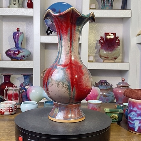 摆件潇**生禹州神后钧瓷原产地~