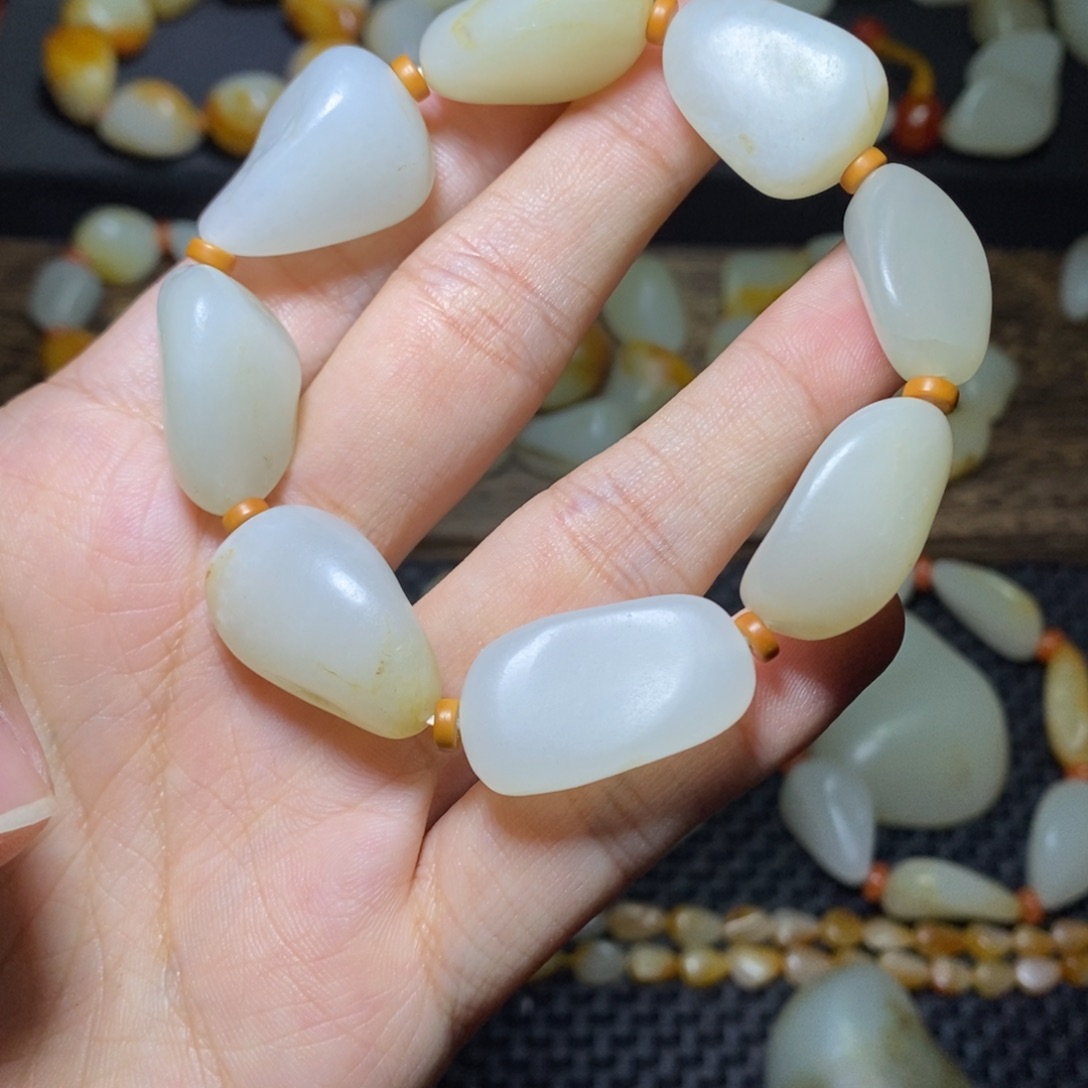 和田玉手链未镶嵌