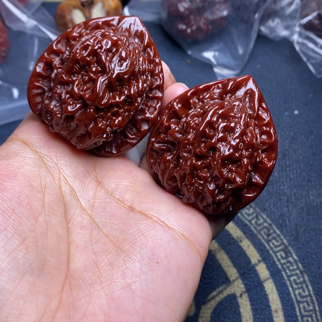 文玩核桃吊坠官帽45