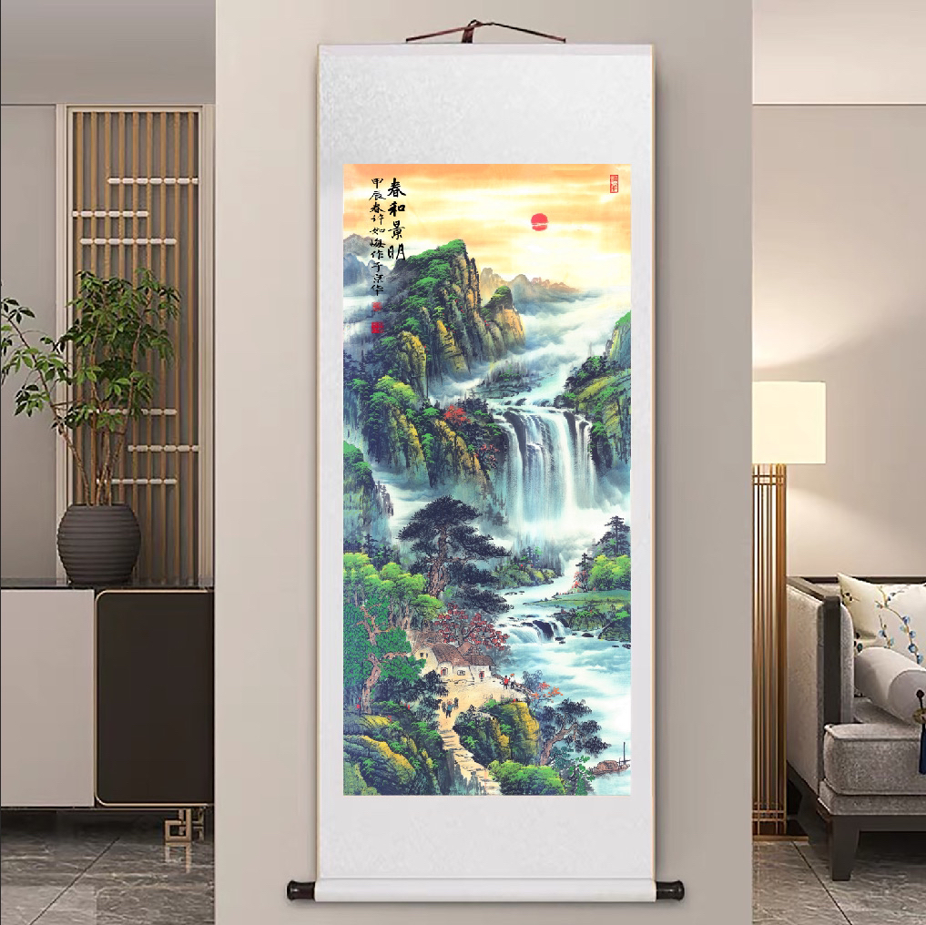 【现代高清微喷装饰画】春和景明（宽62，高160）