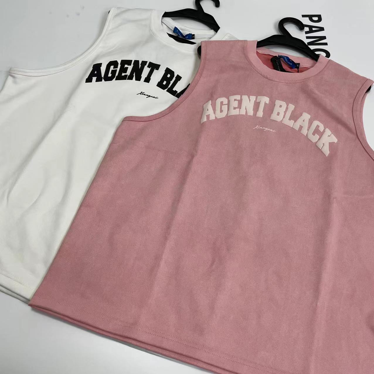 [胖鹅张] 宽松字母无袖上衣 #785[实物以直播间展示为准]