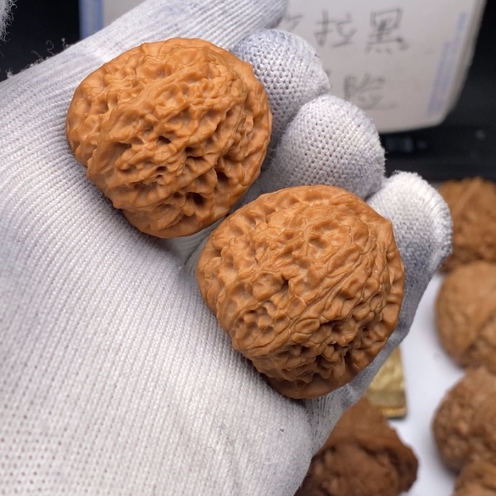 文玩核桃把件龙眼元宝34
