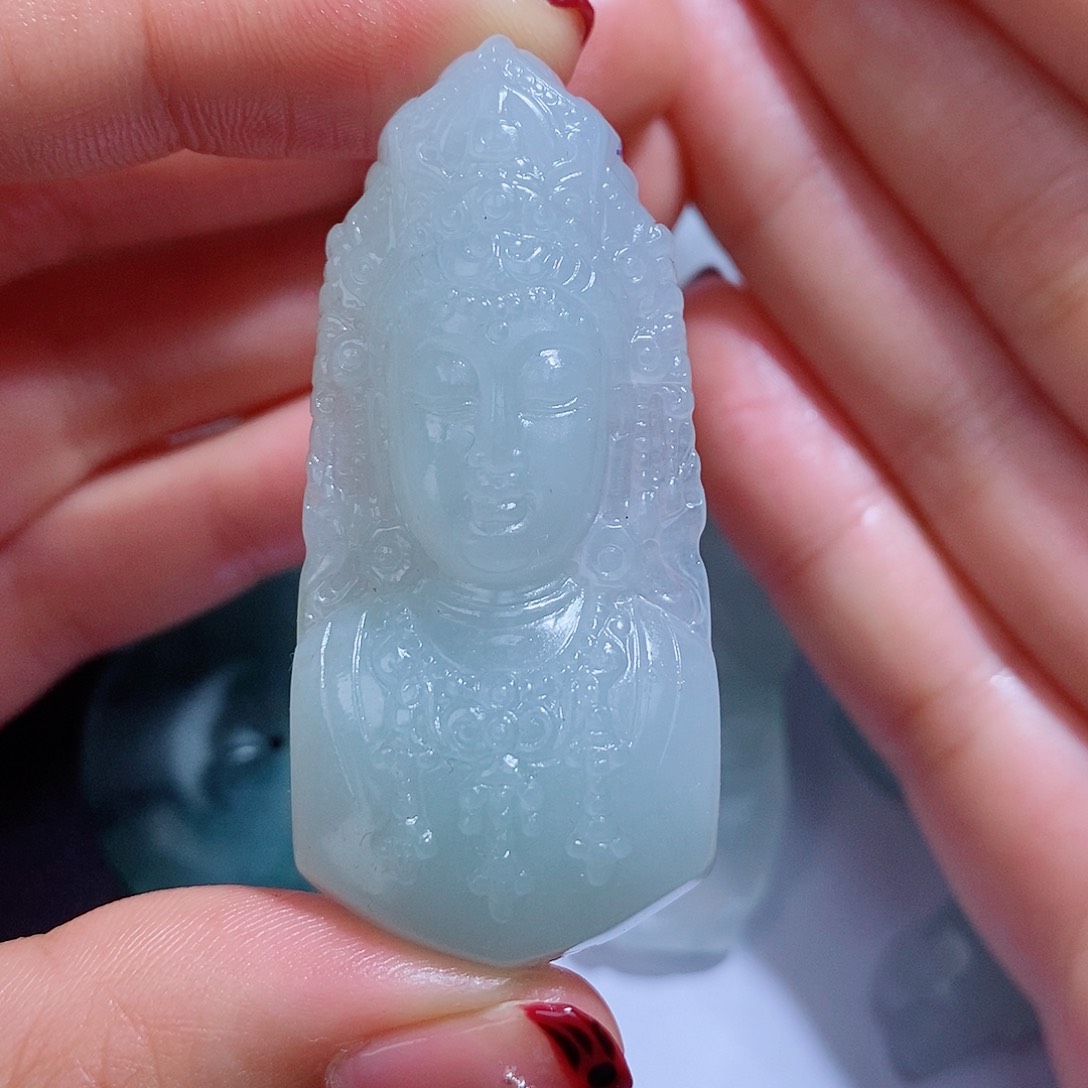 定制翡翠未镶嵌毛货不支持退货下单需确认抛光