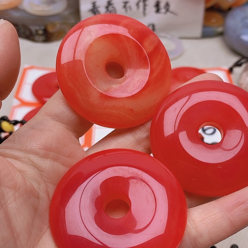 【闪购商品】未镶嵌玛瑙/玉髓珠宝半成品d****w