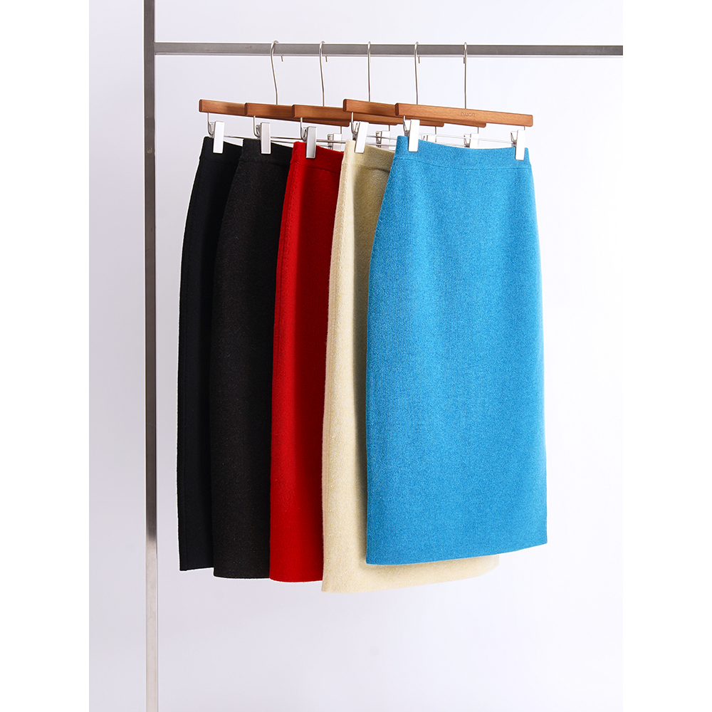 大果store 今年匠心di一条山羊绒半裙~7针双圆筒工艺优雅Gao级