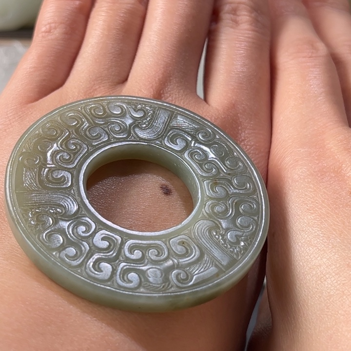 和田玉挂件未镶嵌阿*