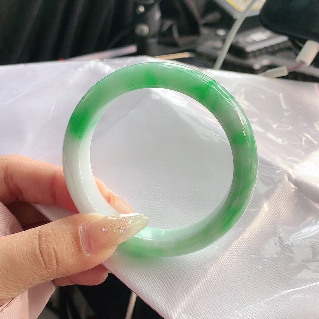 未镶嵌手镯翡翠55 天然缅甸a货翡翠2589