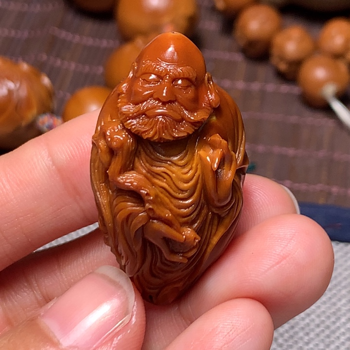 橄榄核吊坠达摩单颗