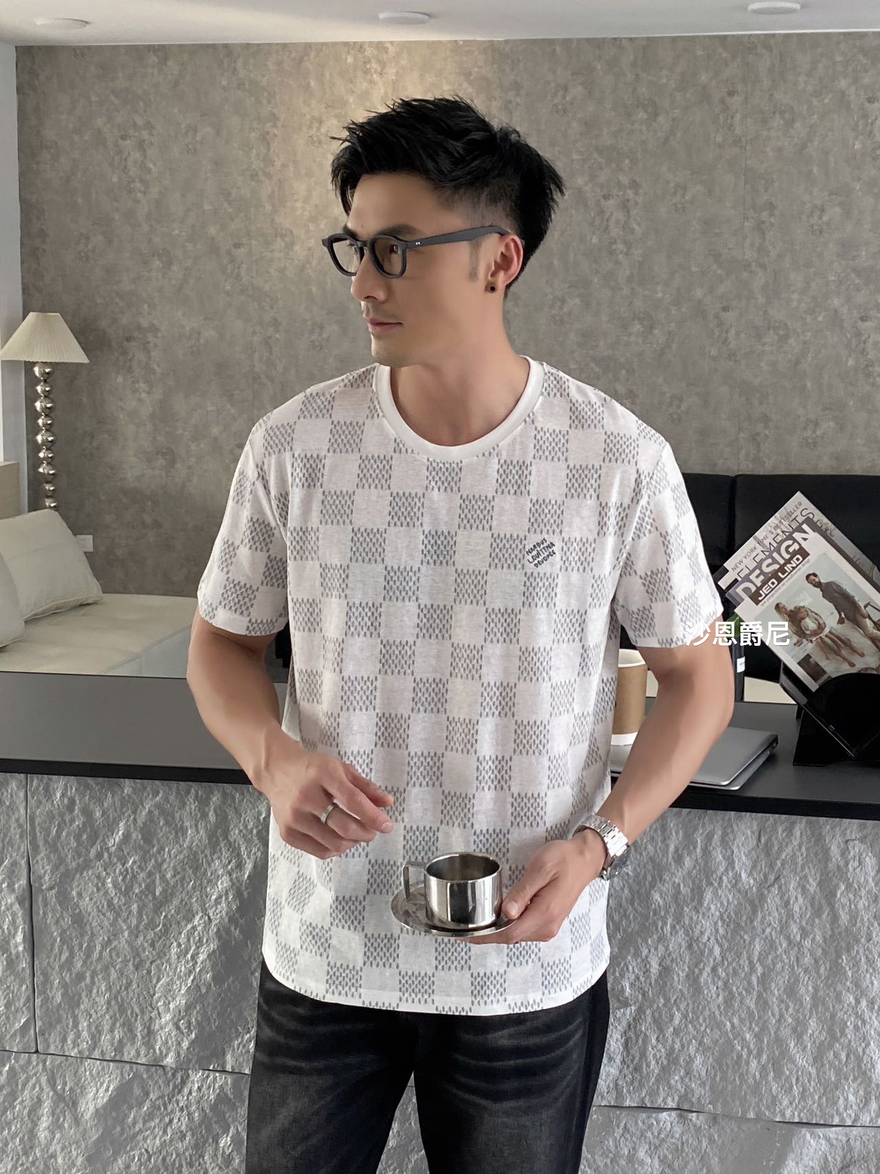 凌焜速干夏季春夏透气休闲棉麻圆领上衣薄款时尚清凉T恤半袖短袖