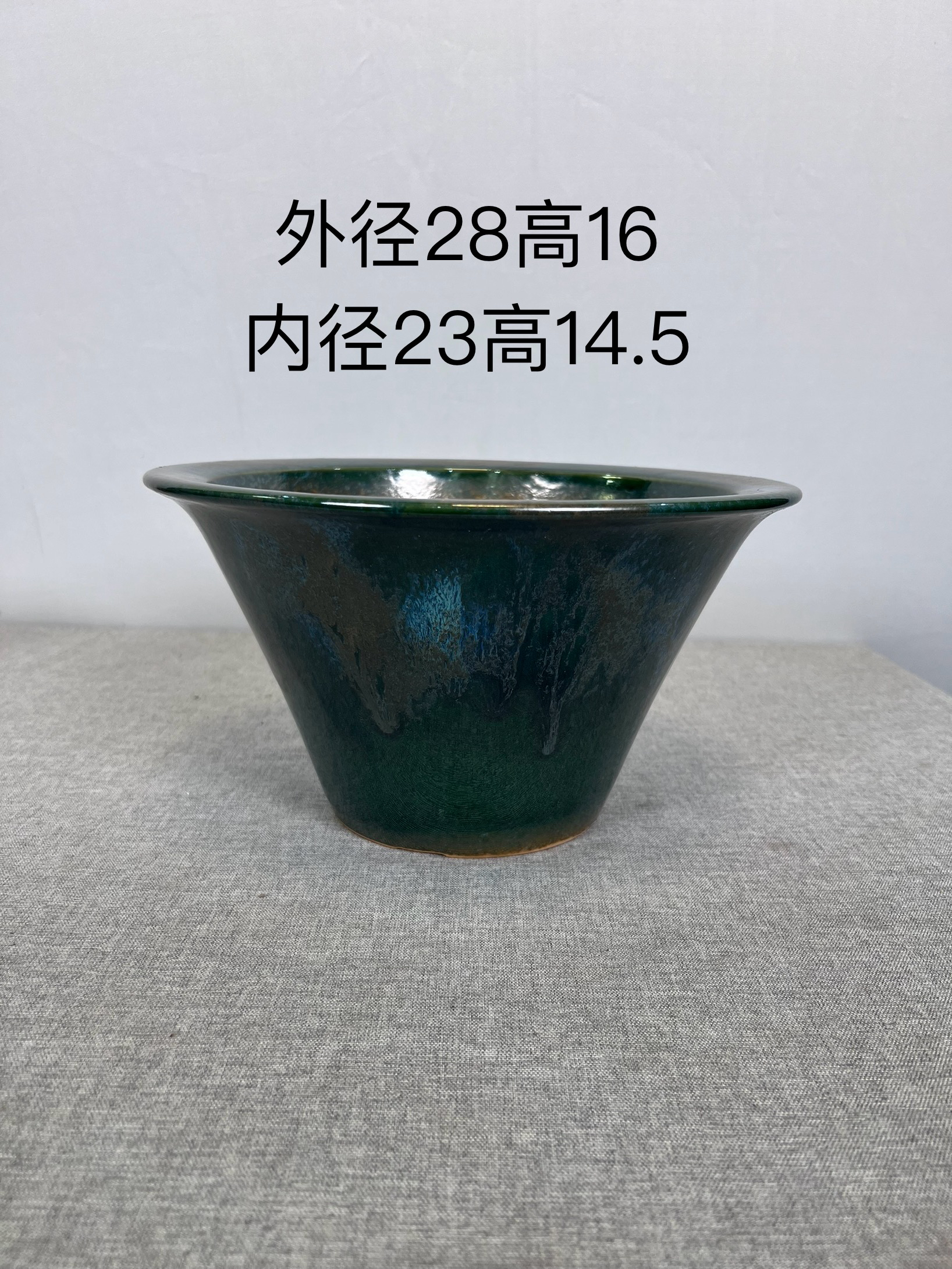 高温织布釉盆，杜鹃，三角梅等各种杂木盆，釉色渲染浓郁，性价比高