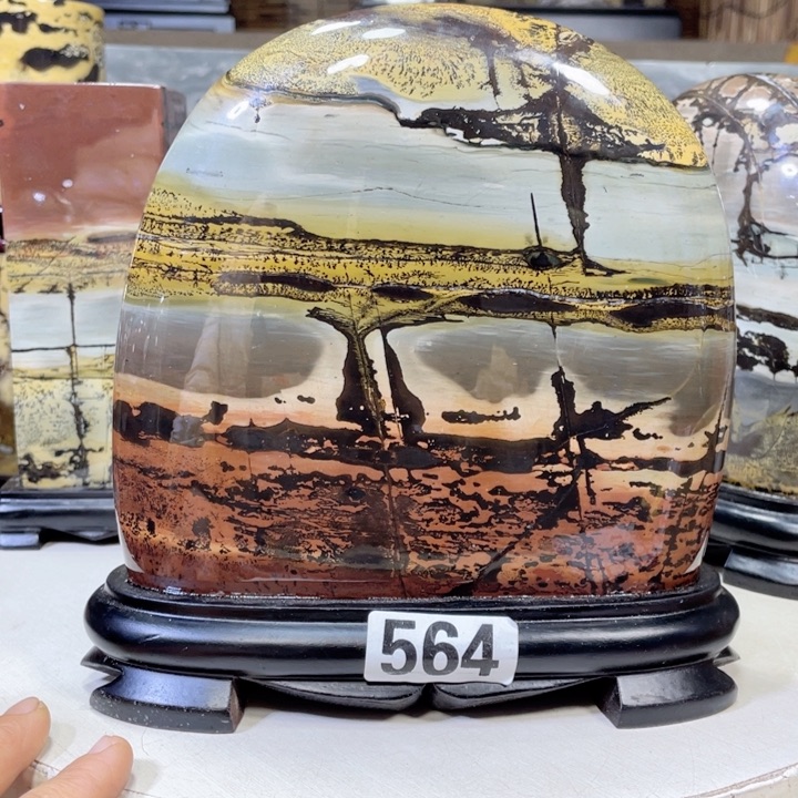 【闪购商品】石材漂****国广西天然国画石