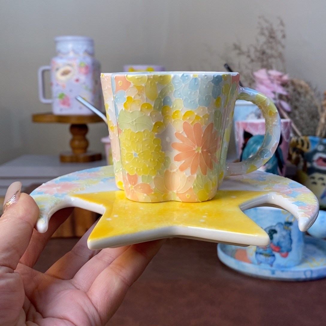 杯景德镇手绘杯子