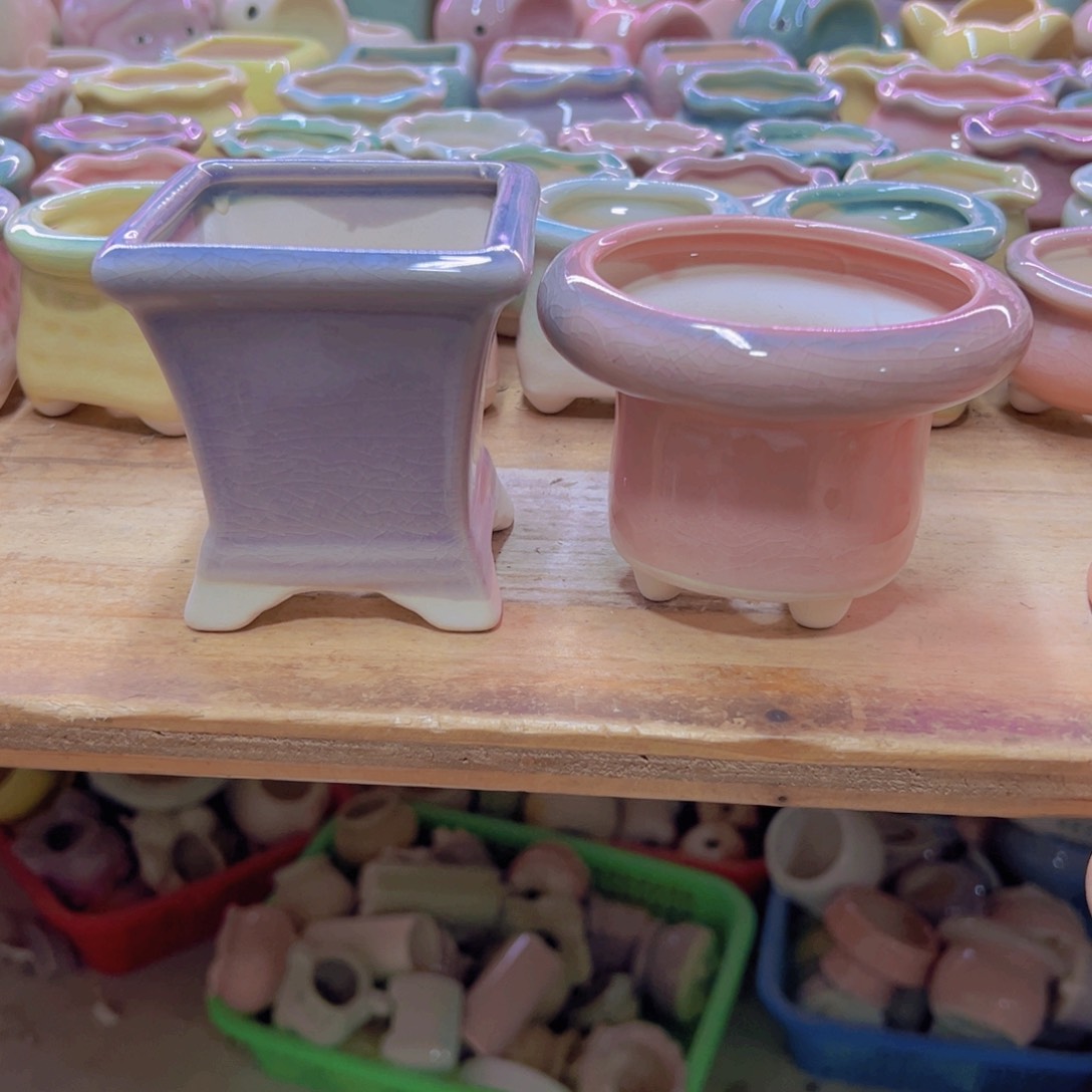 陶瓷花盆当场满12包邮