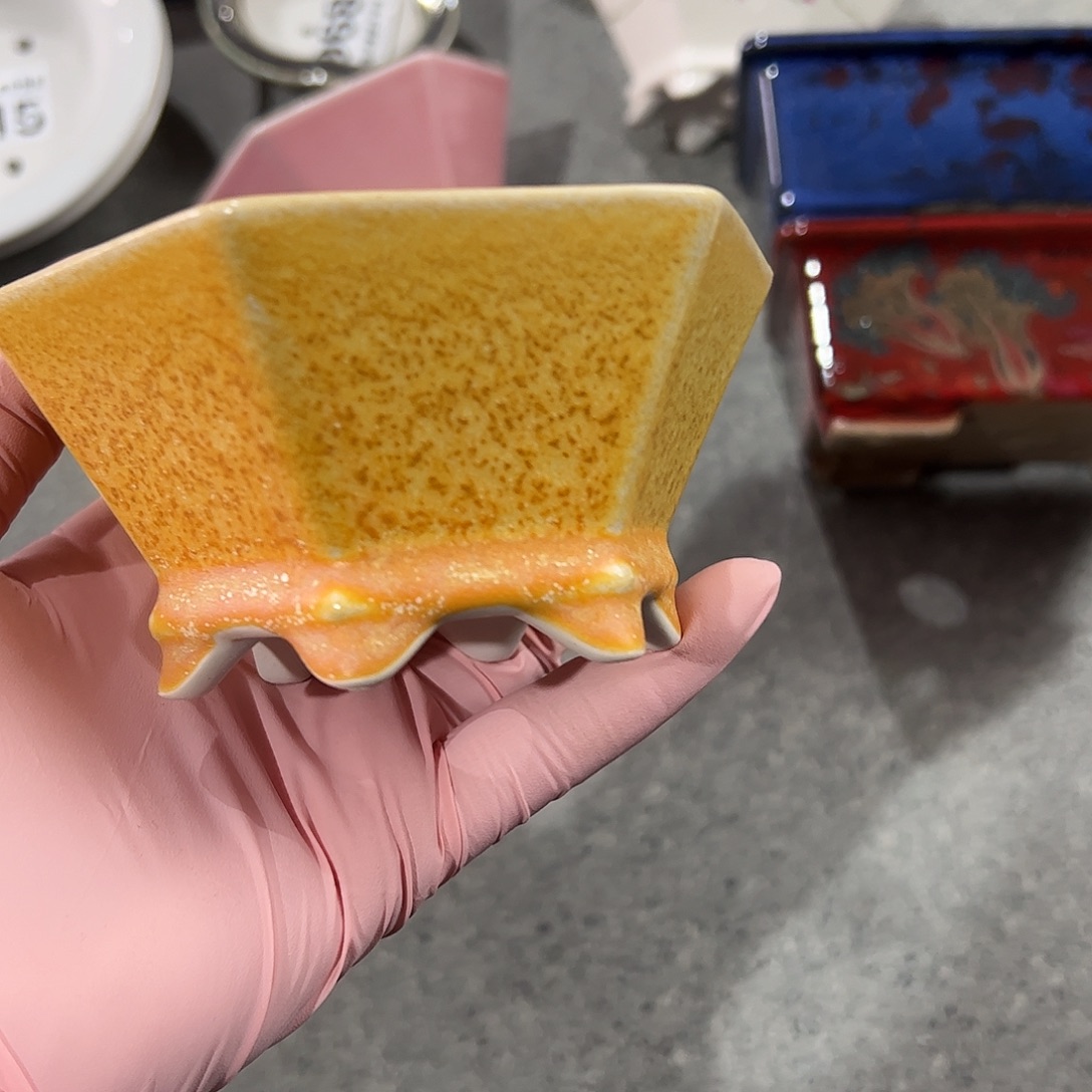 紫砂花盆928号瑕疵11/5cm窑变