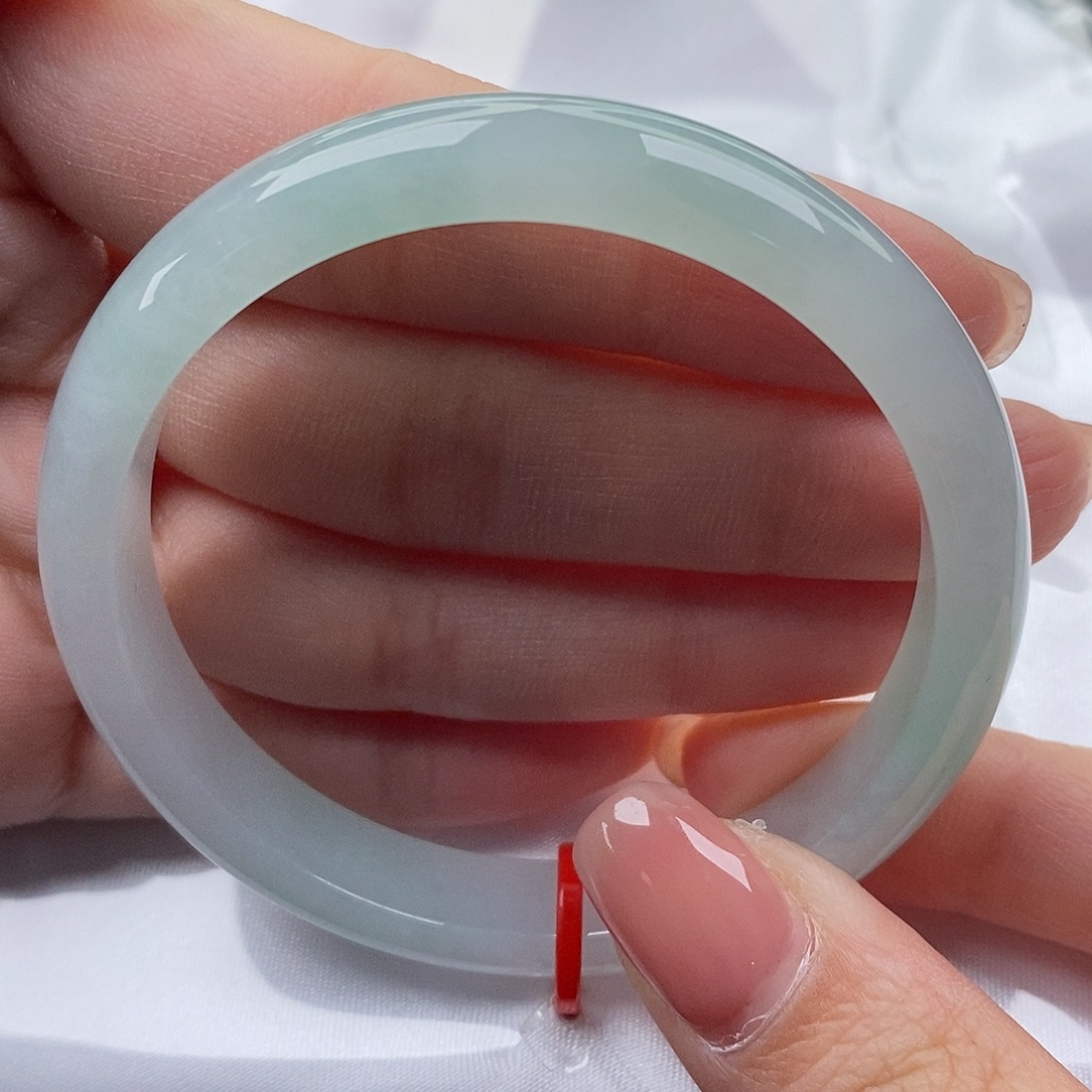 翡翠未镶嵌手镯缅甸天然A货翡翠 52