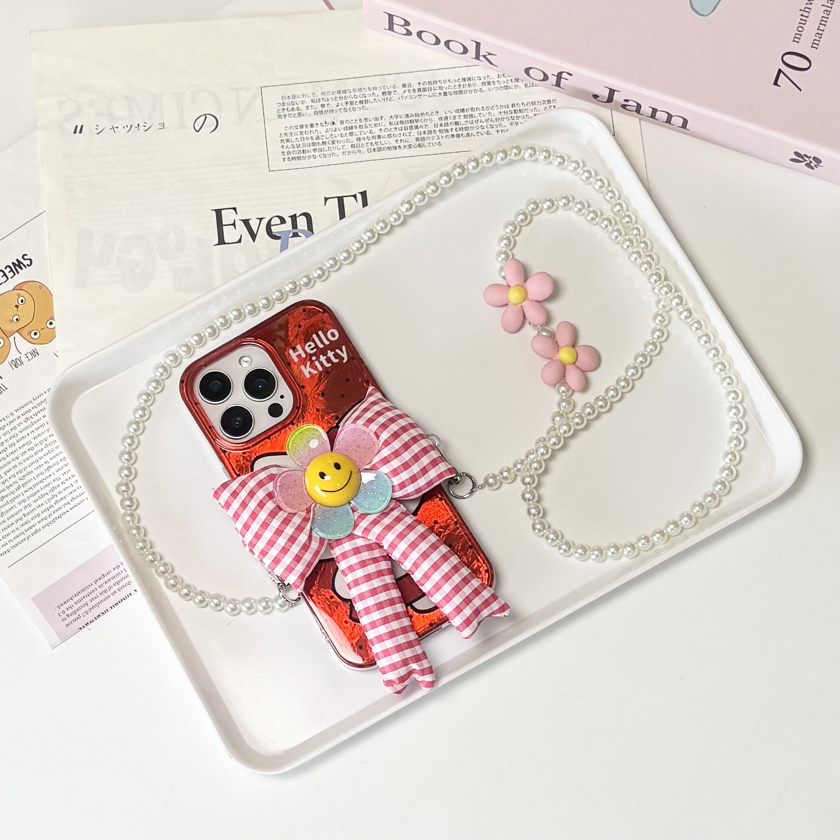 刘吉吉同款手机壳背夹太阳花手机挂件新年创意可爱挂绳女款通用