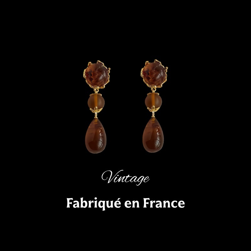 【蜜糖时光】复古宫廷风耳饰e254