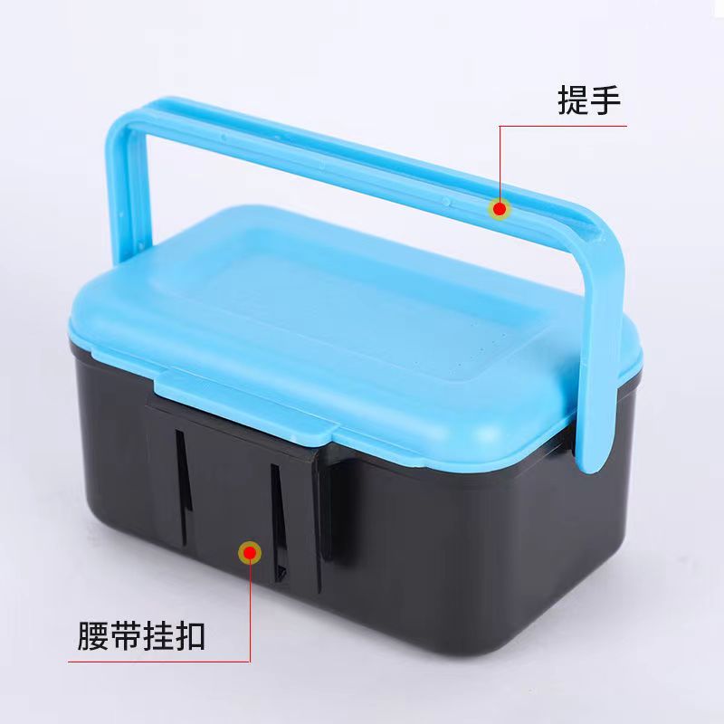多功能活饵盒钓鱼蚯蚓盒新款蚯蚓盒蚯蚓红虫专用盒方便便携鱼饵盒