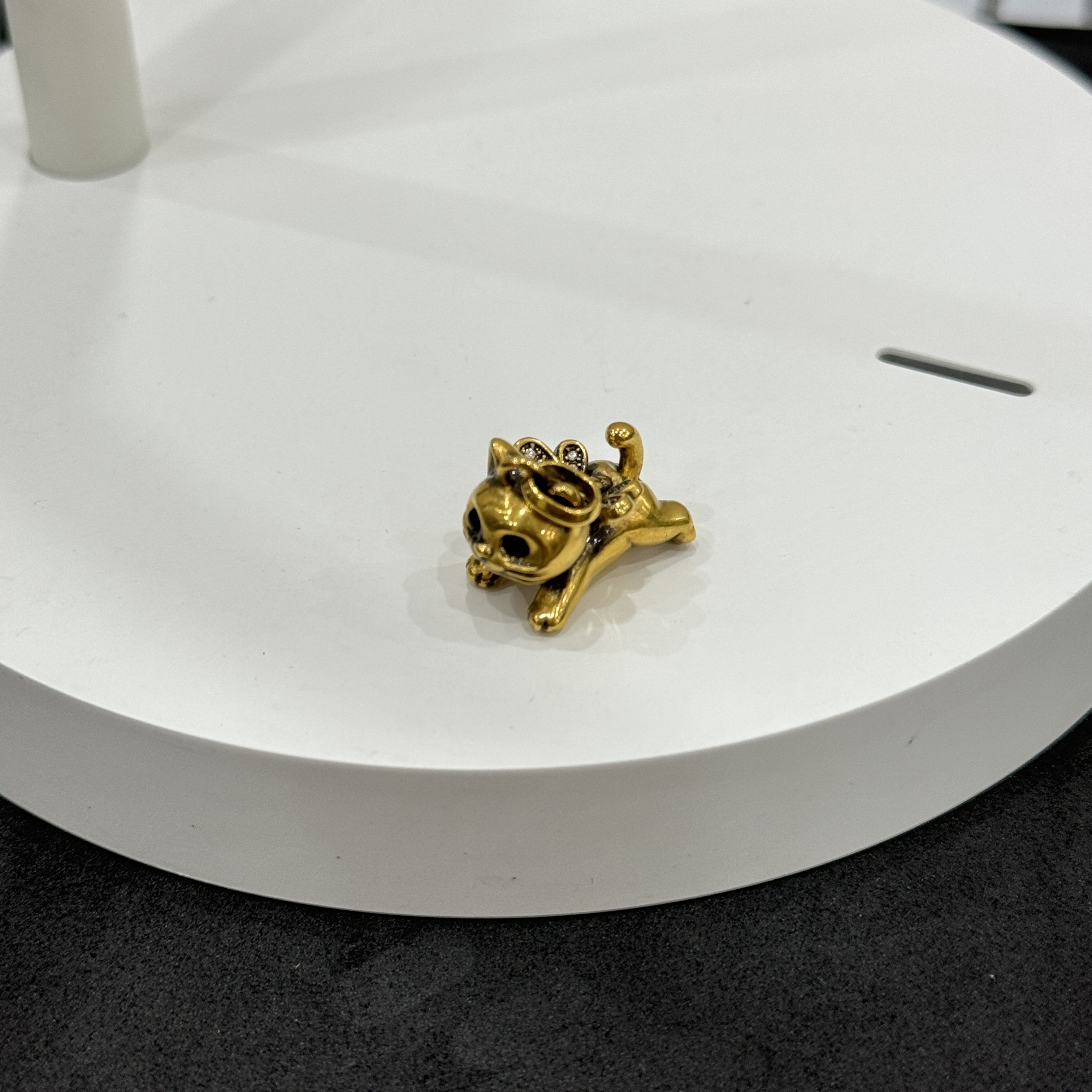 【足金999猫牌吊坠】黑金吊坠（不带链）#精品黑金工艺#百搭时尚