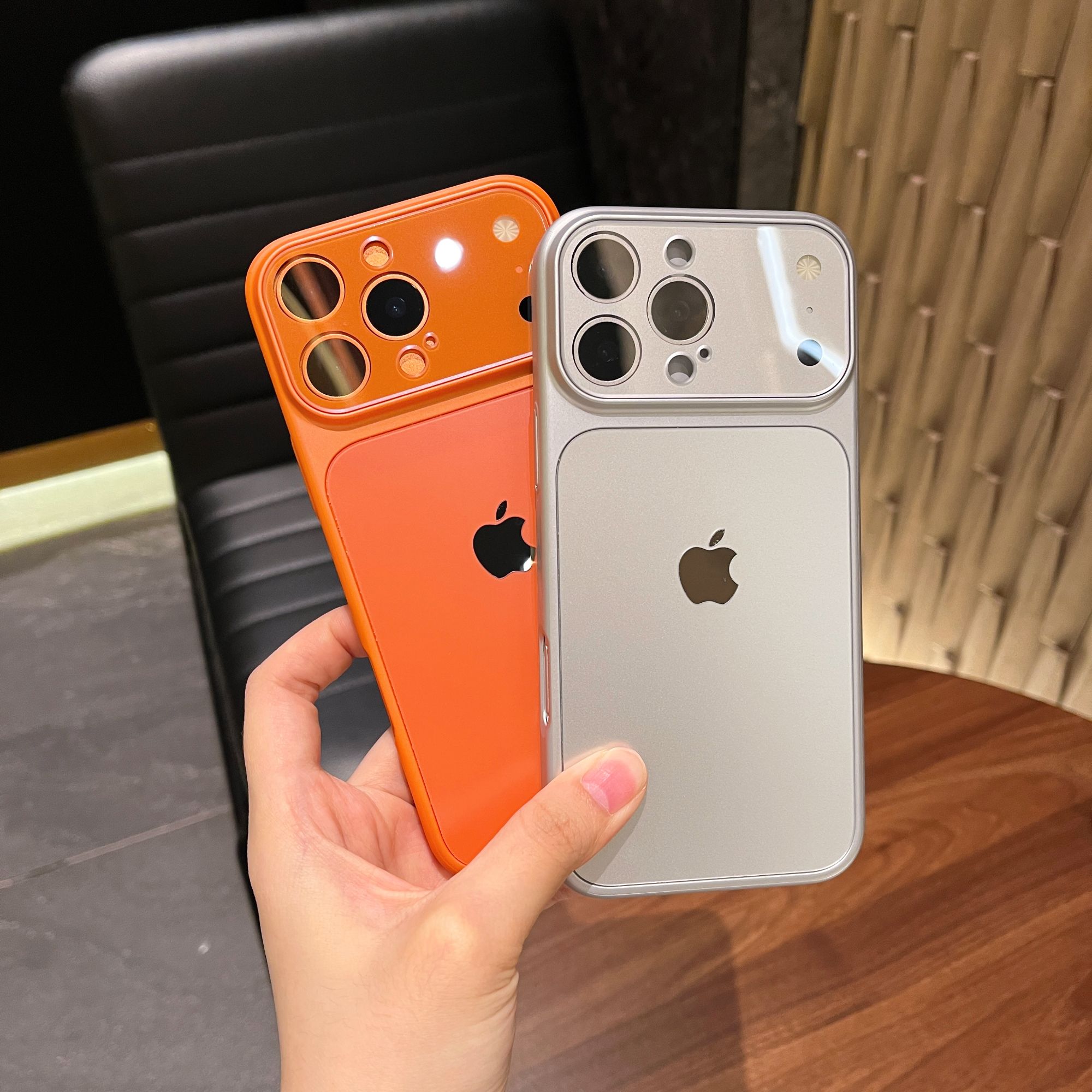 适用苹果17/16/15/14/13手机壳iphone17promax秒变17P大视窗磨砂