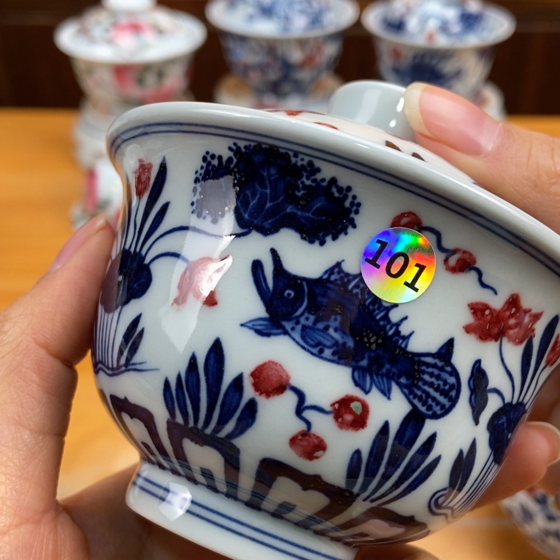 手绘现代茶具非古董