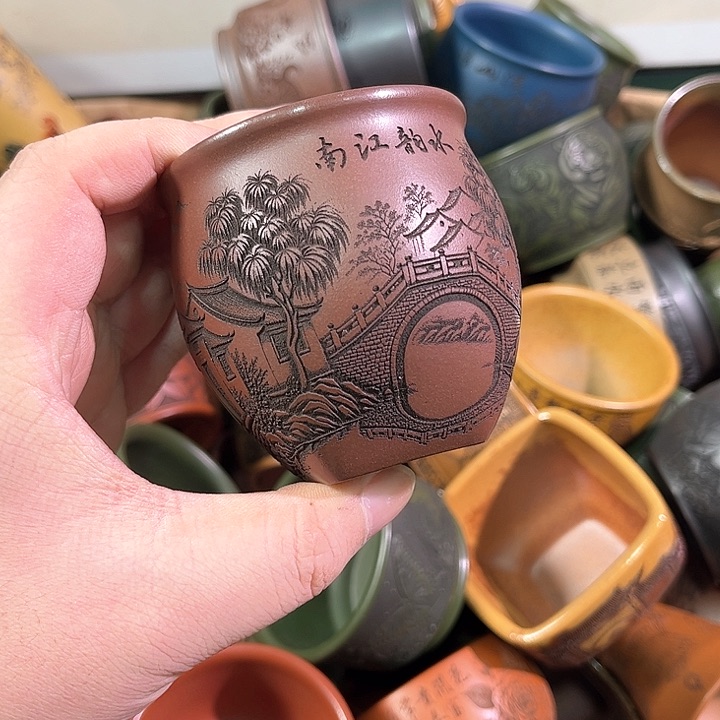 茶杯紫砂全手工紫砂主任杯