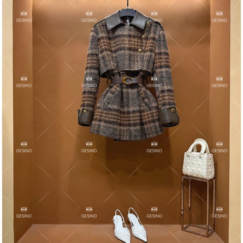 【娜娜】秋冬气质小香风时尚收腰女士翻领中长款羽绒服 QD-2024868