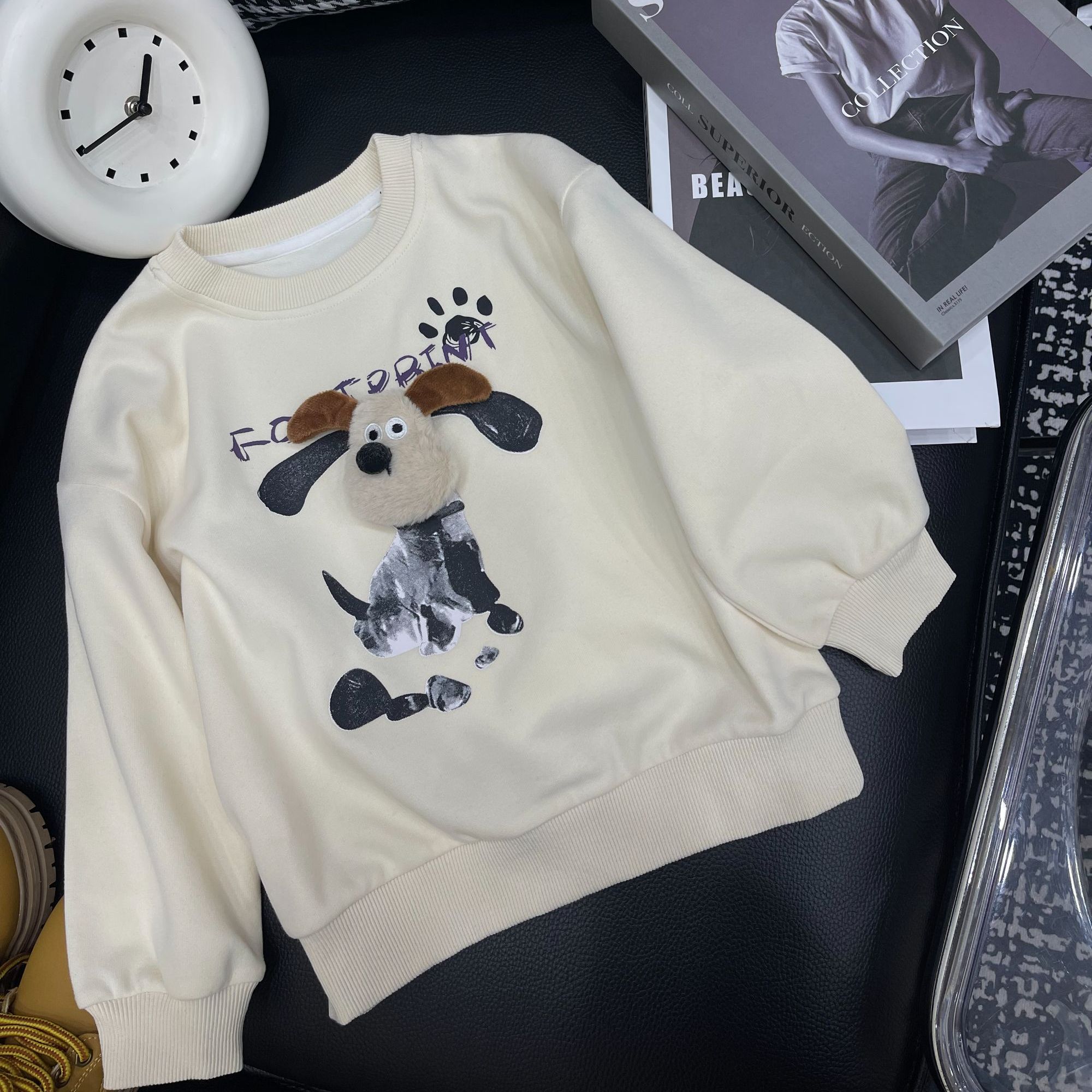 sisikidsk卡通不加绒圆领卫衣wt2293