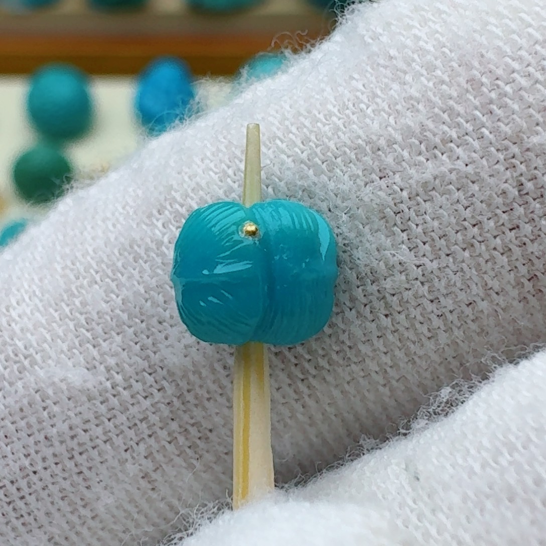 未镶嵌绿松石羽毛汉堡6.6