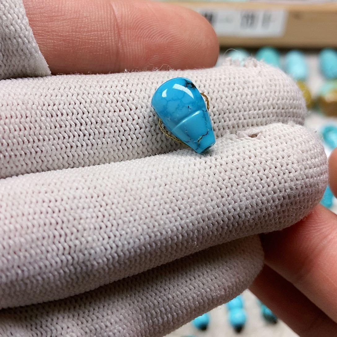 未镶嵌绿松石珠宝半成品