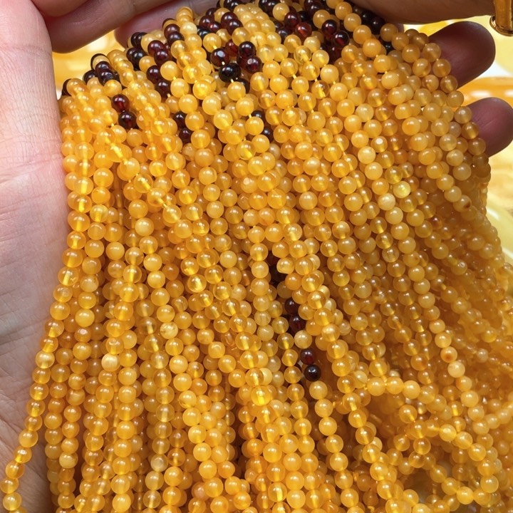 蜜蜡裸石未镶嵌蜜蜡4➕配链